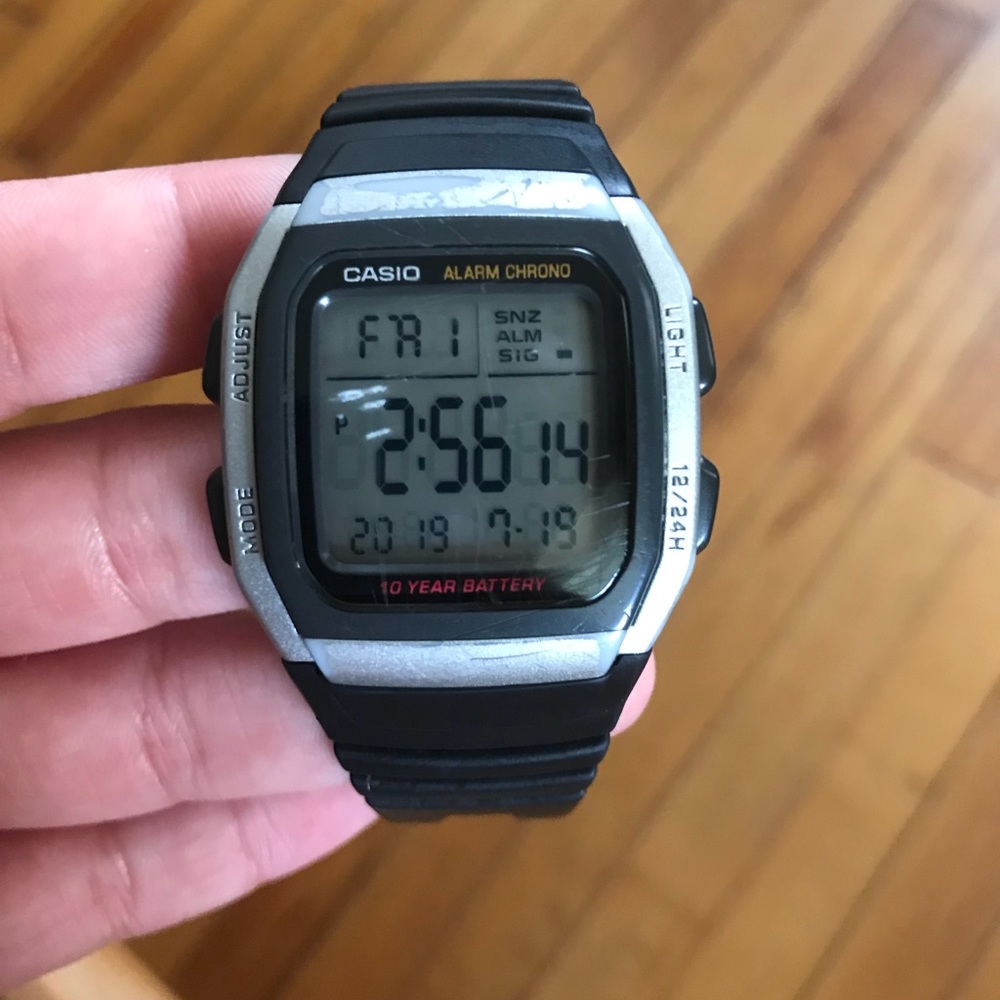 Casio waterproof digital watch